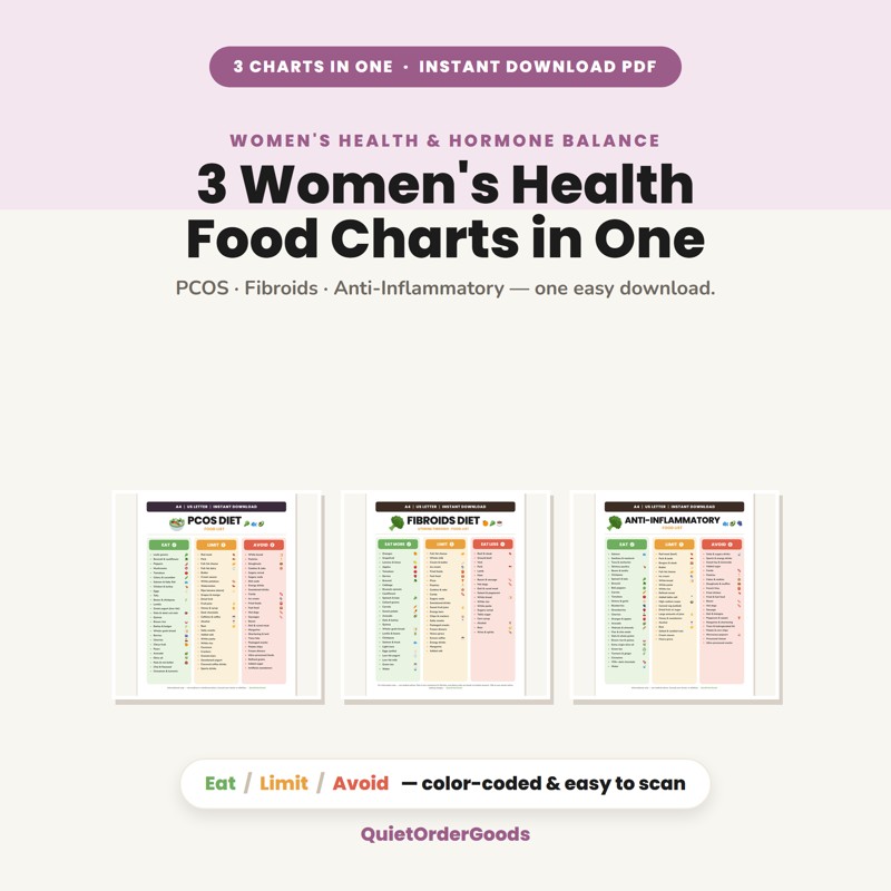 Women's Health Food List Bundle